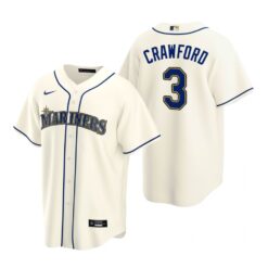 Seattle Mariners JP Crawford Cream Alternate Replica Jersey