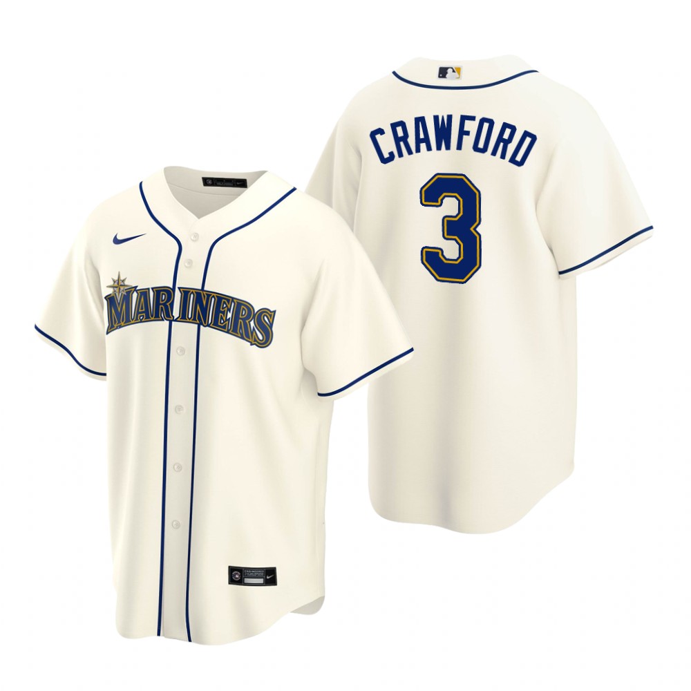 Seattle Mariners JP Crawford Cream Alternate Replica Jersey Seattle Mariners JP Crawford Cream Alternate Replica Jersey
