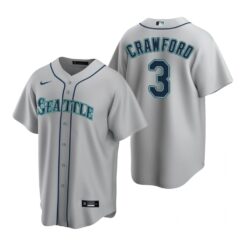 Seattle Mariners JP Crawford Gray Road Replica Jersey