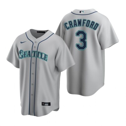 Seattle Mariners JP Crawford Gray Road Replica Jersey