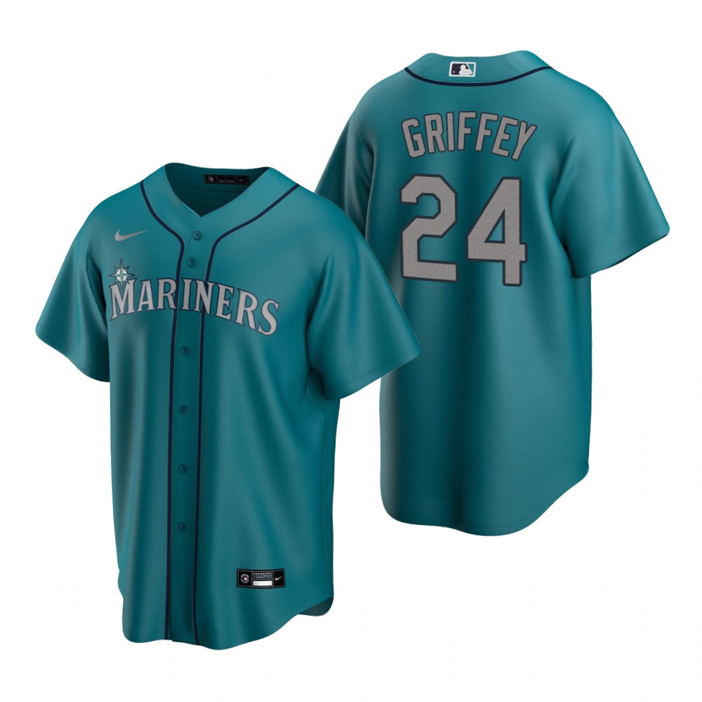 Seattle Mariners Ken Griffey Jr. Aqua Replica Alternate Jersey Seattle Mariners Ken Griffey Jr. Aqua Replica Alternate Jersey