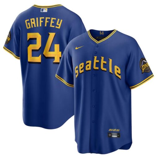 Seattle Mariners Ken Griffey Jr Royal 2023 City Connect Replica Jersey