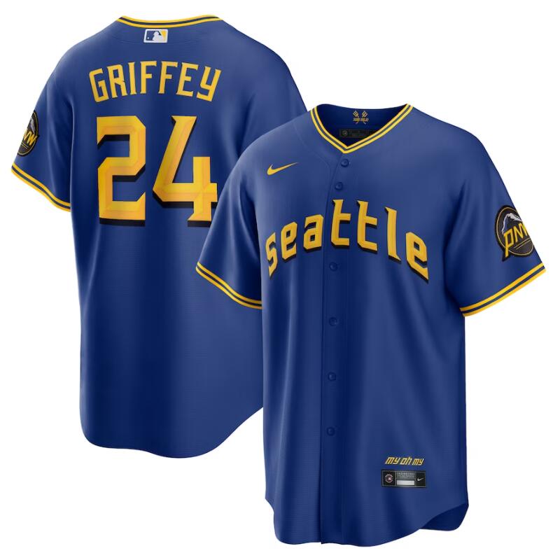 Seattle Mariners Ken Griffey Jr Royal 2023 City Connect Replica Jersey Seattle Mariners Ken Griffey Jr Royal 2023 City Connect Replica Jersey