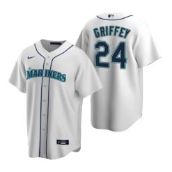 Seattle Mariners Ken Griffey Jr. White Replica Home Jersey