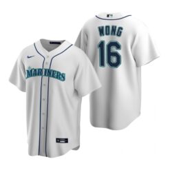 Seattle Mariners Kolten Wong White Home Replica Jersey