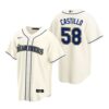 Seattle Mariners Luis Castillo White Home Replica Jersey