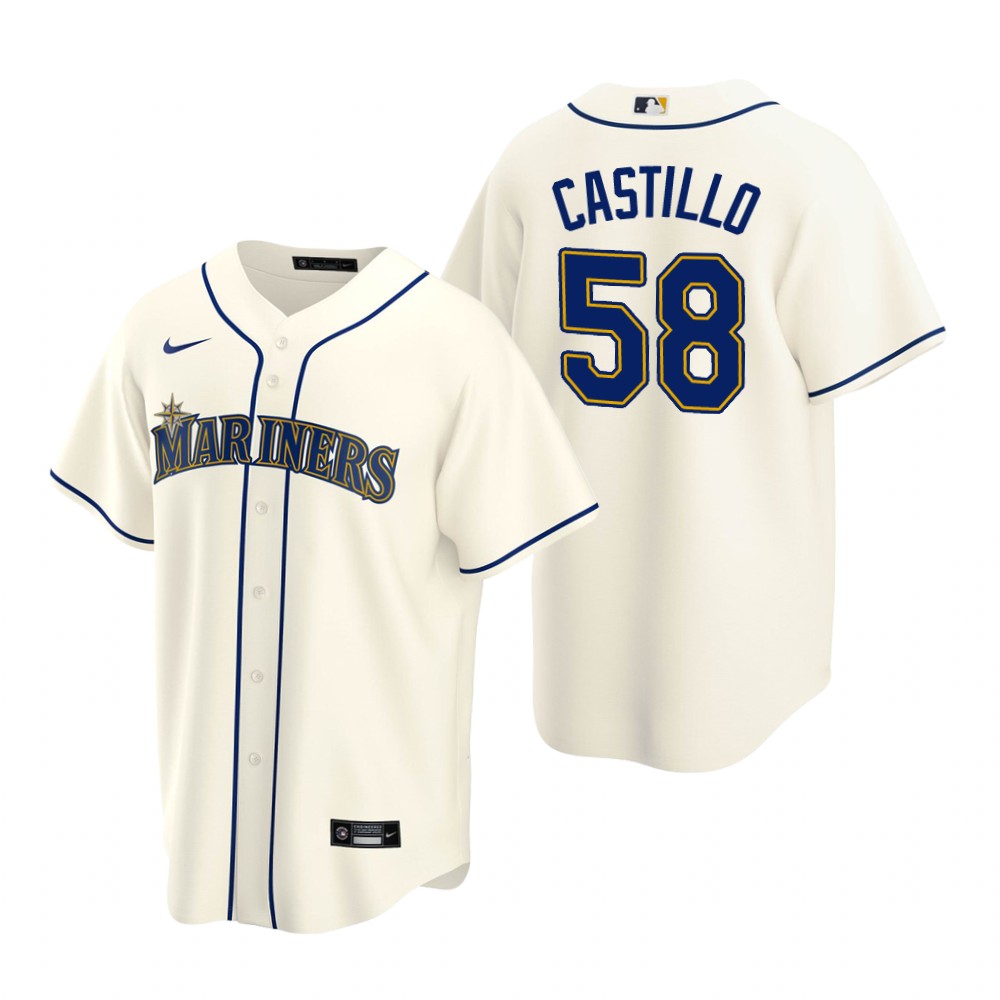 Seattle Mariners Luis Castillo Cream Alternate Replica Jersey Seattle Mariners Luis Castillo Cream Alternate Replica Jersey