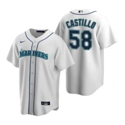 Seattle Mariners Luis Castillo White Home Replica Jersey