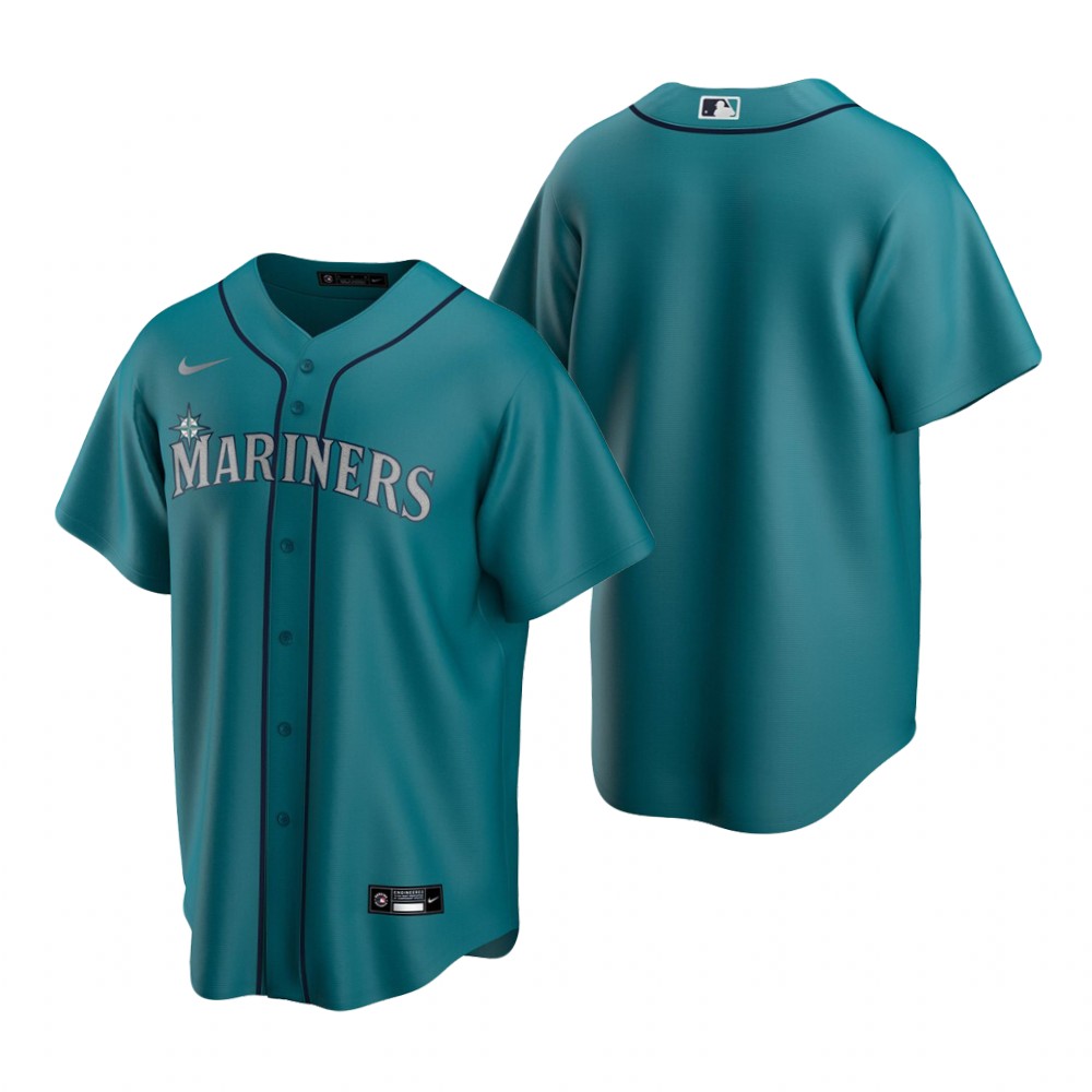 Seattle Mariners Team Aqua Replica Alternate Jersey Seattle Mariners Team Aqua Replica Alternate Jersey