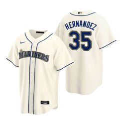 Seattle Mariners Teoscar Hernandez Cream Alternate Replica Jersey