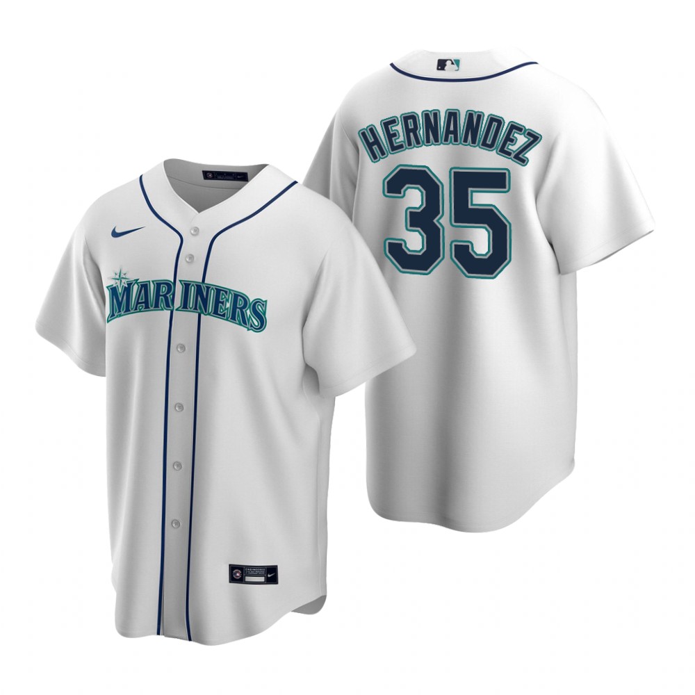 Seattle Mariners Teoscar Hernandez White Home Replica Jersey Seattle Mariners Teoscar Hernandez White Home Replica Jersey