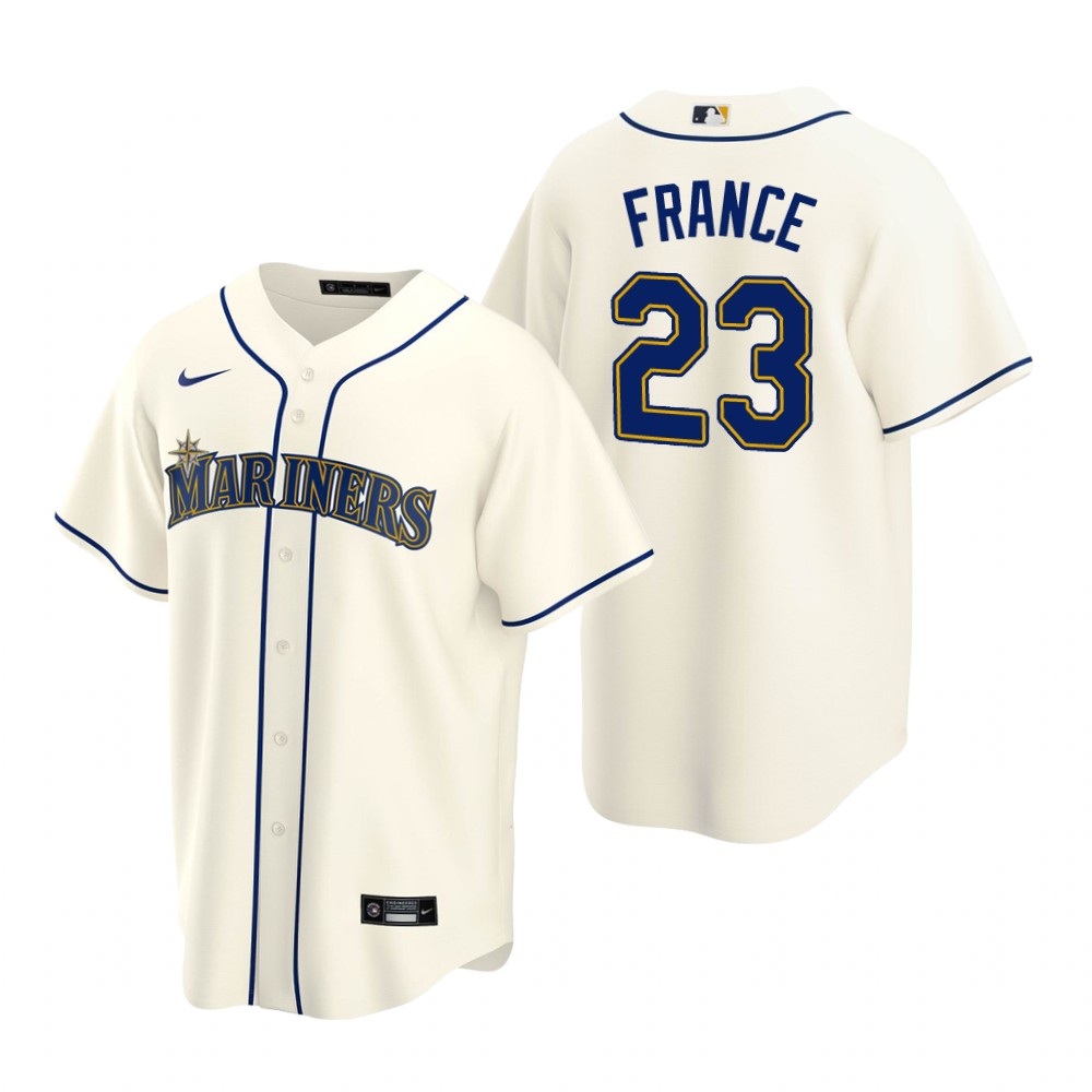 Seattle Mariners Ty France Cream Alternate Replica Jersey Seattle Mariners Ty France Cream Alternate Replica Jersey