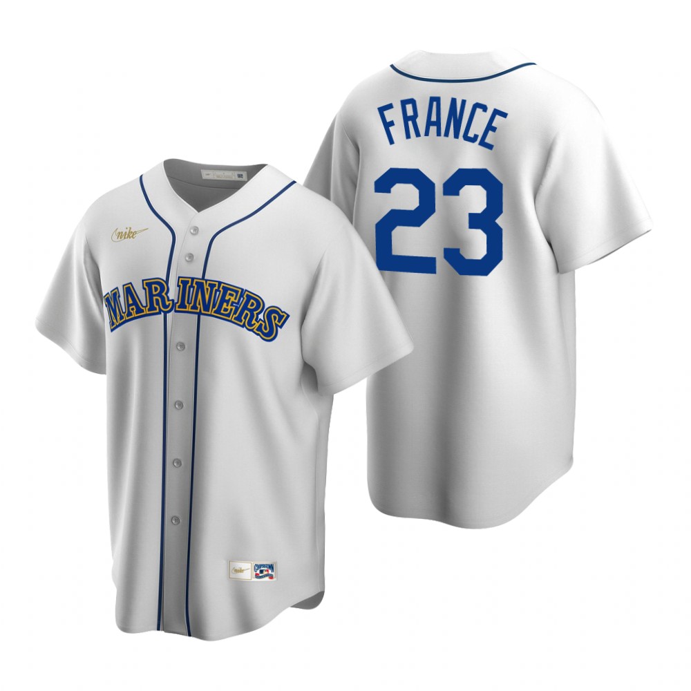 Seattle Mariners Ty France White Cooperstown Collection Jersey Seattle Mariners Ty France White Cooperstown Collection Jersey