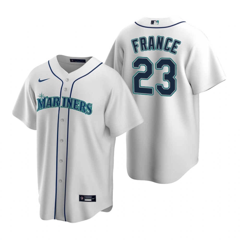 Seattle Mariners Ty France White Home Replica Jersey Seattle Mariners Ty France White Home Replica Jersey