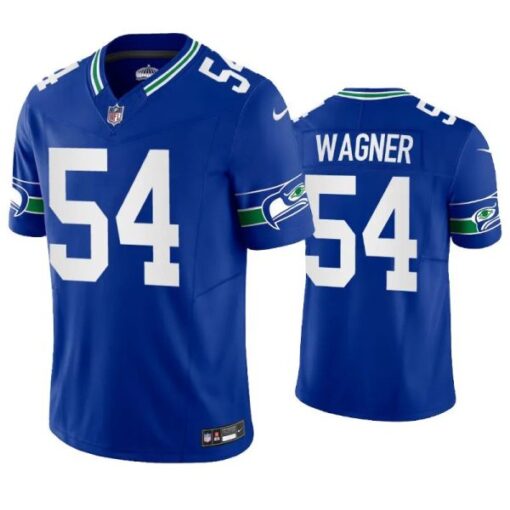 Seattle Seahawks Bobby Wagner Royal Throwback Limited Jersey
