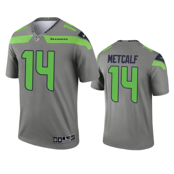 Seattle Seahawks D.K. Metcalf Gray Inverted Limited Jersey Seattle Seahawks D.K. Metcalf Gray Inverted Limited Jersey