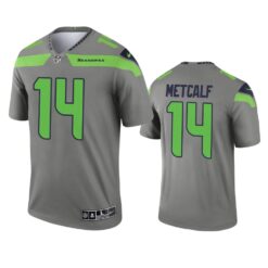 Seattle Seahawks D.K. Metcalf Gray Inverted Limited Jersey