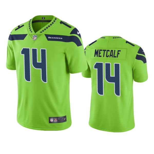 Seattle Seahawks D.K. Metcalf Green Color Rush Limited Jersey Seattle Seahawks D.K. Metcalf Green Color Rush Limited Jersey
