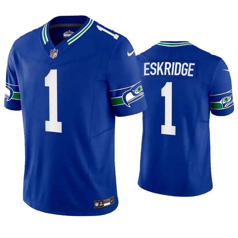 Seattle Seahawks D'Wayne Eskridge Royal Throwback Limited Jersey Seattle Seahawks D'Wayne Eskridge Royal Throwback Limited Jersey