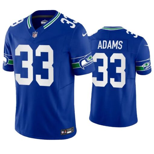 Seattle Seahawks Jamal Adams Royal Throwback Limited Jersey