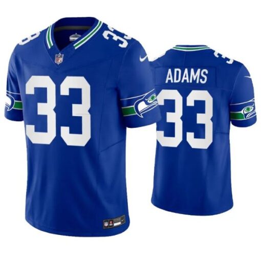 Seattle Seahawks Jamal Adams Royal Throwback Limited Jersey