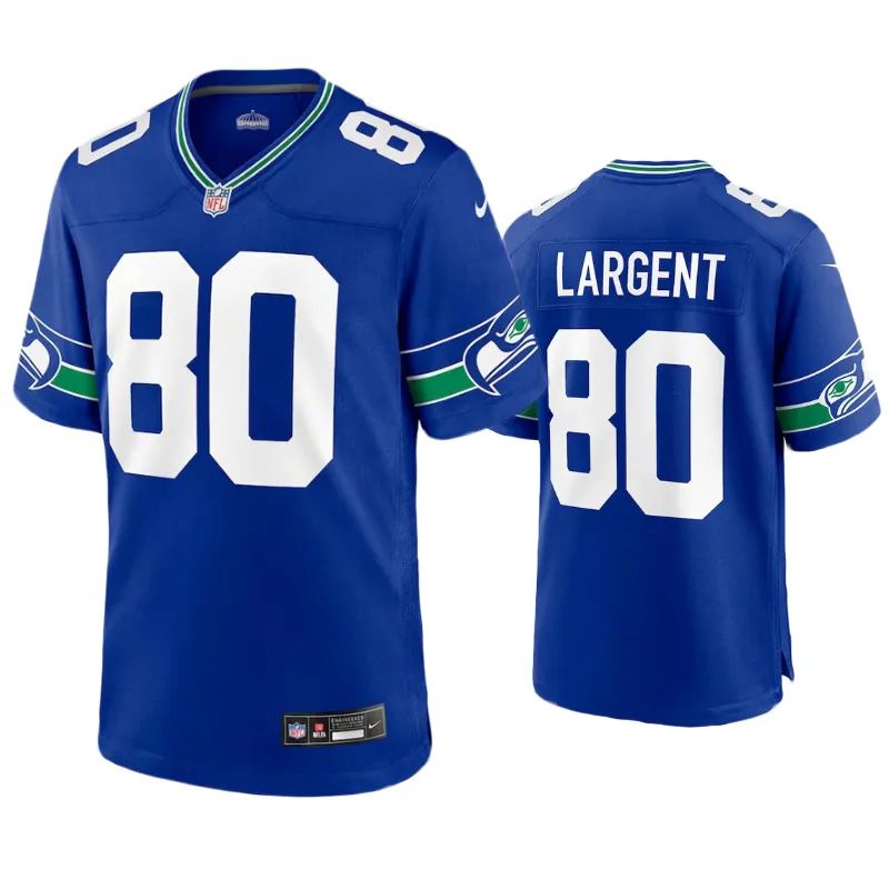 Seattle Seahawks Steve Largent Royal Throwback Limited Jersey Seattle Seahawks Steve Largent Royal Throwback Limited Jersey