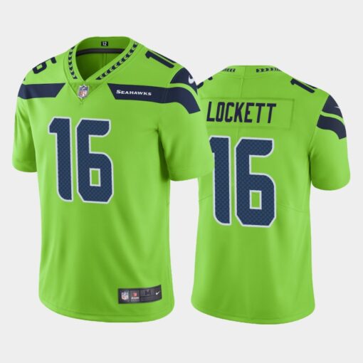 Seattle Seahawks Tyler Lockett Green Color Rush Limited Jersey