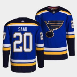 St. Louis Blues Brandon Saad Home Blue Jersey