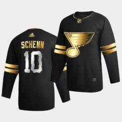 St. Louis Blues Brayden Schenn Golden Edition Limited Black Jersey
