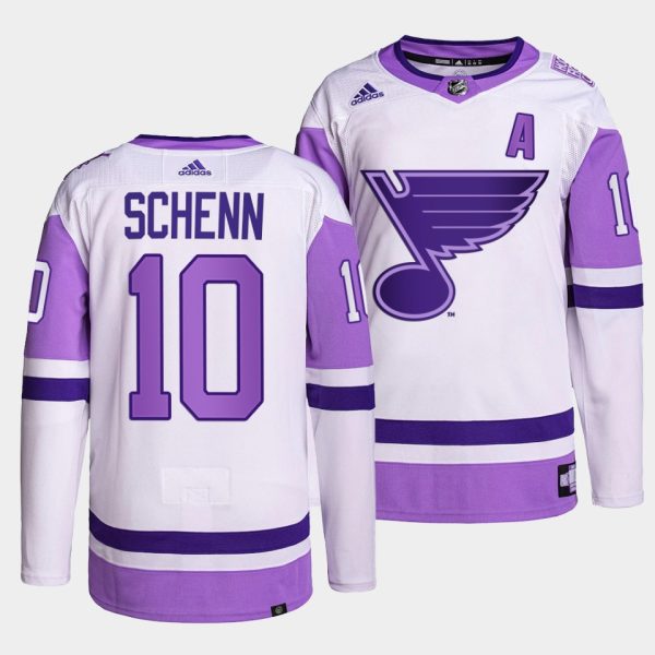 St. Louis Blues Brayden Schenn HockeyFightsCancer White Jersey St. Louis Blues Brayden Schenn HockeyFightsCancer White Jersey