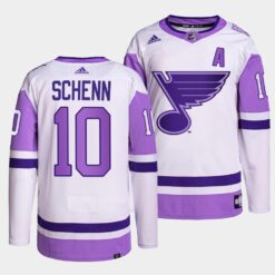 St. Louis Blues Brayden Schenn HockeyFightsCancer White Jersey