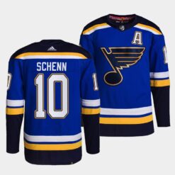St. Louis Blues Brayden Schenn Home Blue Jersey