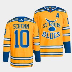 St. Louis Blues Brayden Schenn Reverse Yellow Jersey