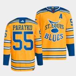 St. Louis Blues Colton Parayko Reverse Yellow Jersey