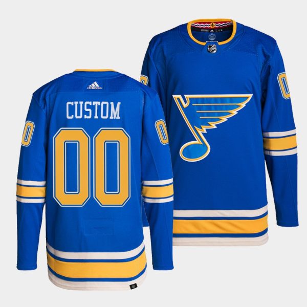 St. Louis Blues Custom Alternate Blue Jersey St. Louis Blues Custom Alternate Blue Jersey