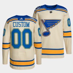 St. Louis Blues Custom Winter Classic Cream Jersey