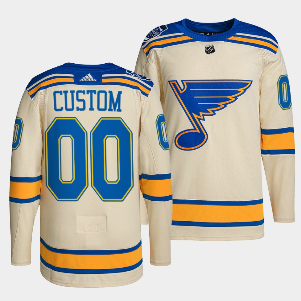 St. Louis Blues Custom Winter Classic Cream Jersey St. Louis Blues Custom Winter Classic Cream Jersey