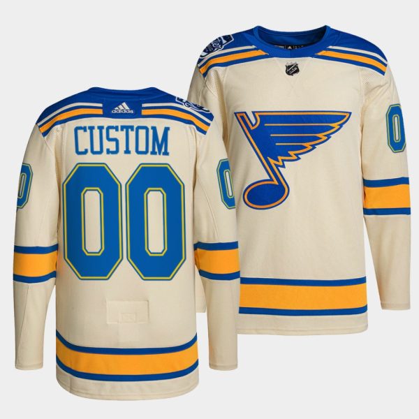 St. Louis Blues Custom Winter Classic Cream Jersey St. Louis Blues Custom Winter Classic Cream Jersey