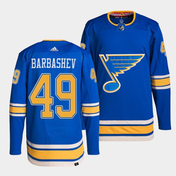St. Louis Blues Ivan Barbashev Alternate Blue Jersey St. Louis Blues Ivan Barbashev Alternate Blue Jersey