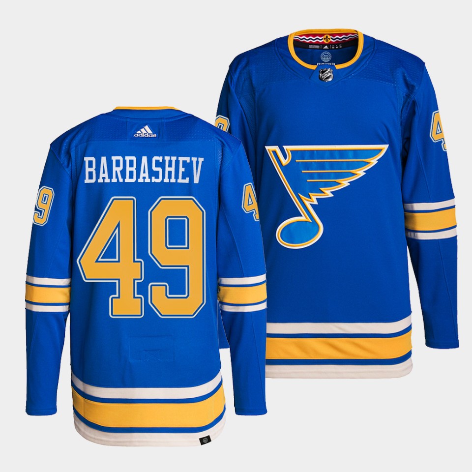 St. Louis Blues Ivan Barbashev Alternate Blue Jersey St. Louis Blues Ivan Barbashev Alternate Blue Jersey
