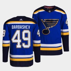St. Louis Blues Ivan Barbashev Home Blue Jersey