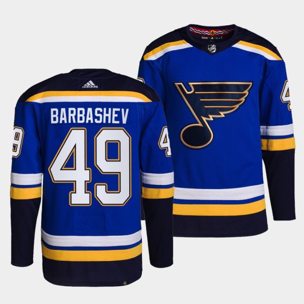 St. Louis Blues Ivan Barbashev Home Blue Jersey St. Louis Blues Ivan Barbashev Home Blue Jersey