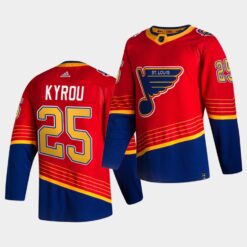St. Louis Blues Jordan Kyrou Reverse Red Special Edition Jersey