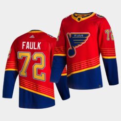 St. Louis Blues Justin Faulk Reverse Red Special Edition Jersey