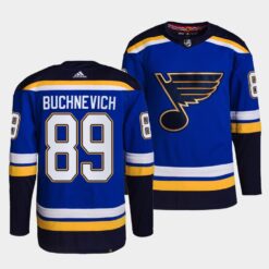 St. Louis Blues Pavel Buchnevich Home Blue Jersey