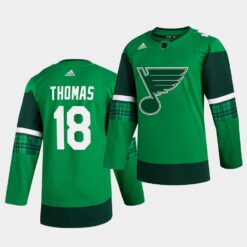 St. Louis Blues Robert Thomas St. Patrick’s Day Green Player Jersey