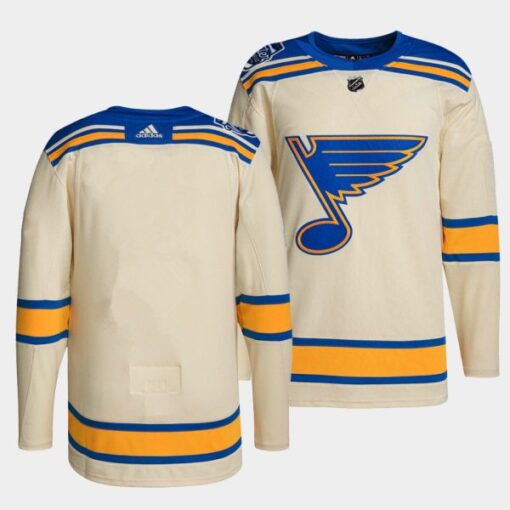 St. Louis Blues Team 2022 Winter Classic Cream Jersey