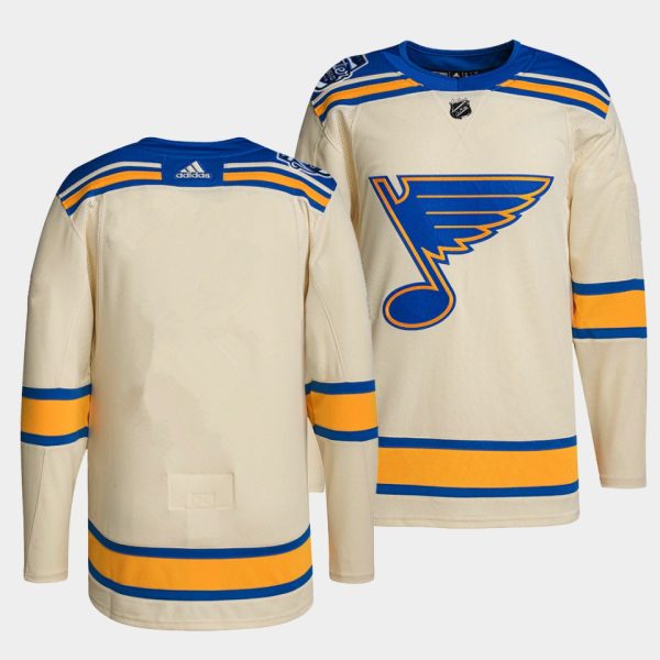 St. Louis Blues Team 2022 Winter Classic Cream Jersey St. Louis Blues Team 2022 Winter Classic Cream Jersey