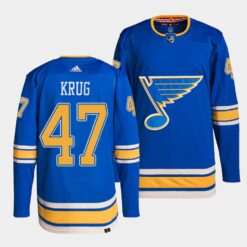 St. Louis Blues Torey Krug Alternate Blue Jersey