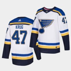 St. Louis Blues Torey Krug Away White Player Jersey